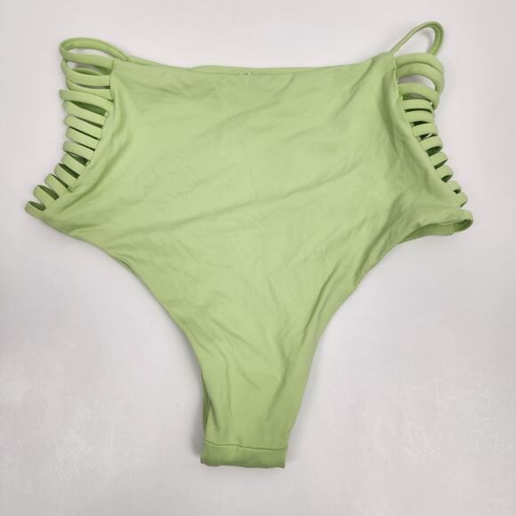 L*Space Harrington Bikini Bottom in Mojito Green High Waisted Size Small - Picture 2 of 2